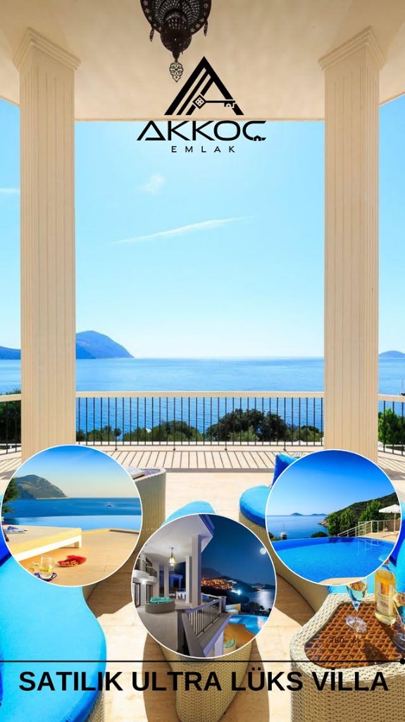 Akkoç Emlak - Kaş ve Kalkan satılık deniz manzaralı ultra lüks müstakil villalar